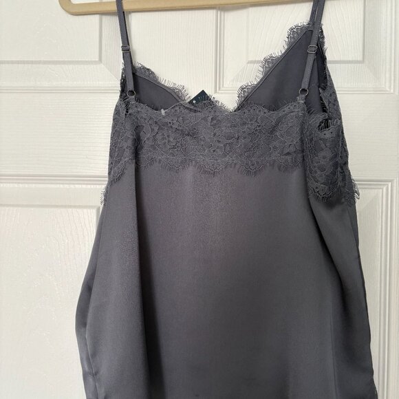 NEW WITH TAGS Abercrombie & Fitch Lace Camisole Dark Grey Size Medium RN75654 - Picture 4 of 5
